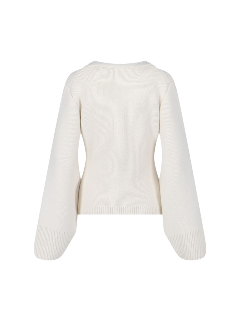 Khaite "The Scarlet" Cardigan – White