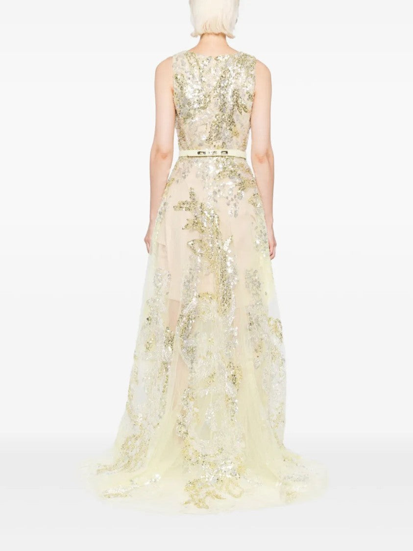 Saiid Kobeisy Embroidered Long Dress