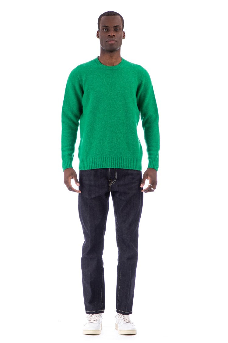 Drumohr Brushed Wool Crewneck Sweater