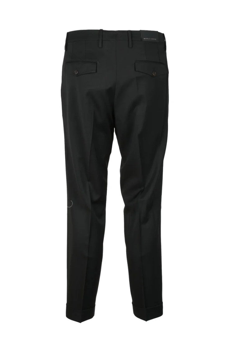 Michele Carbone Michele Carbone Virgin Wool Trousers - Black