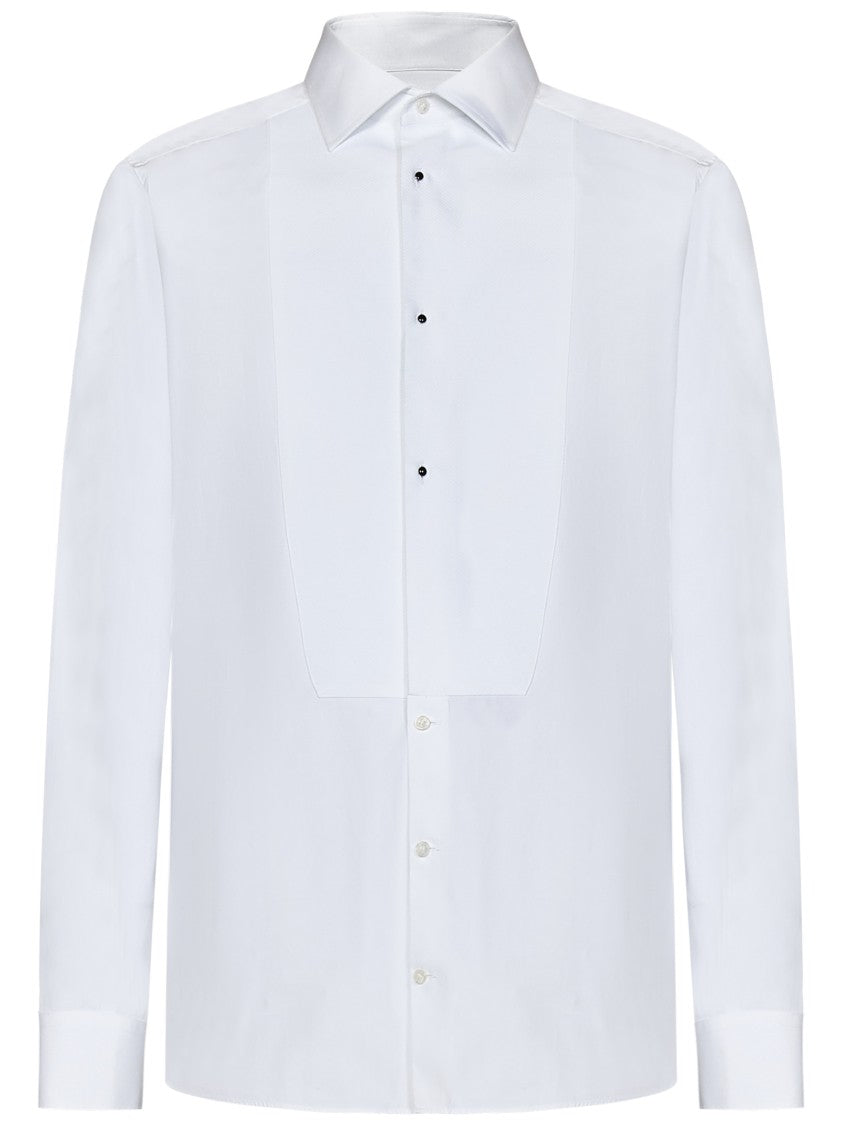 Dolce & Gabbana White Tuxedo Shirt