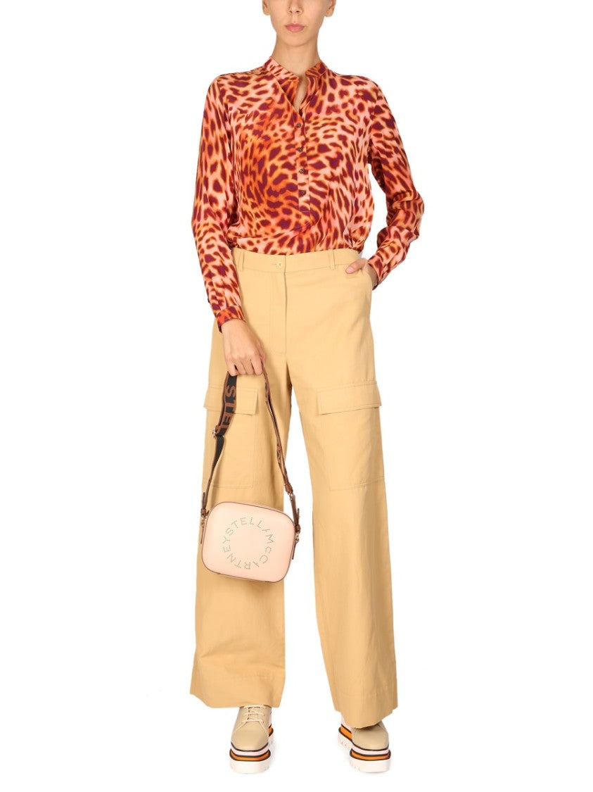Stella Mccartney Relaxed Wide Leg Cargo Pants