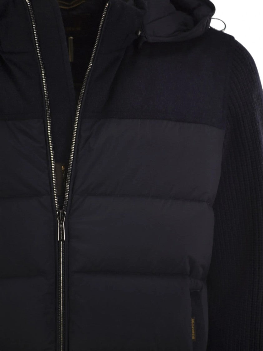 Moorer Allori Lsm Padded Knitted-Sleeve Jacket