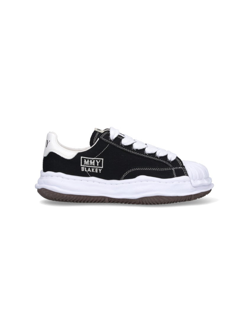Maison Mihara Yasuhiro Black Blakey Low-Top Cotton Sneakers