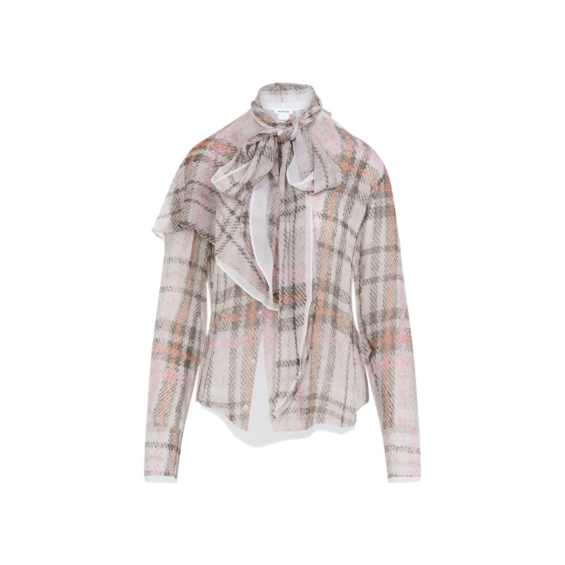 Acne Studios Grey Silk Blouse