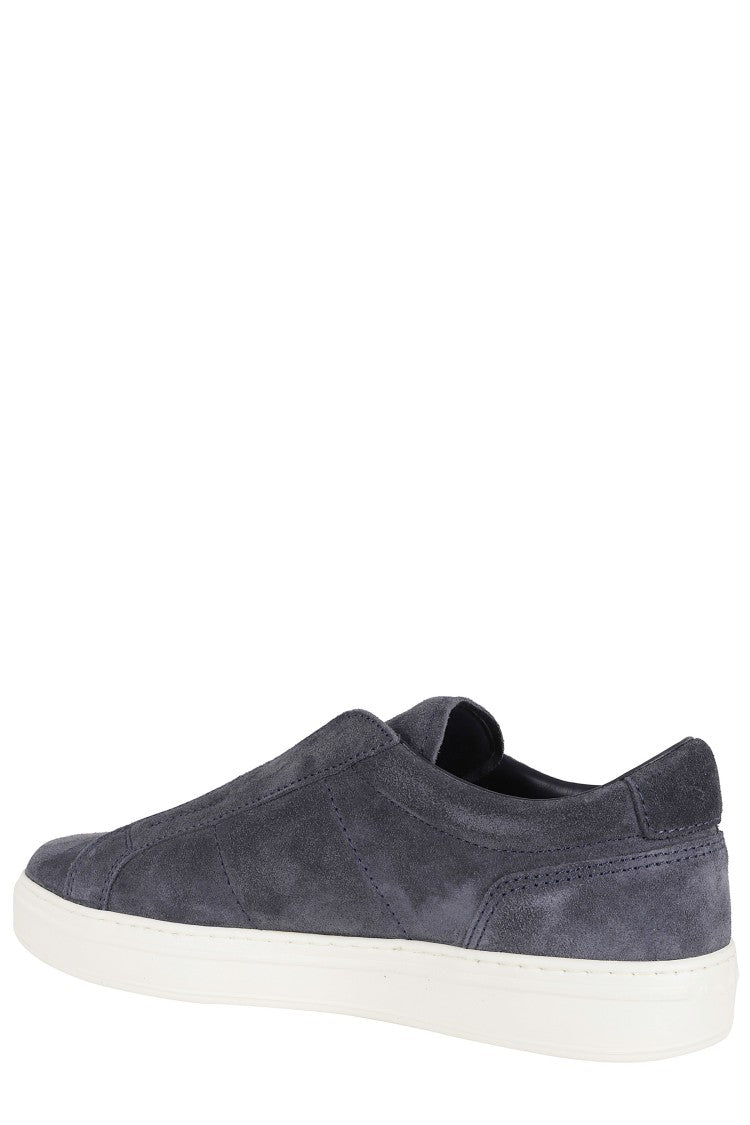 Hogan Blue H668 Slip-On Suede Leather Loafers