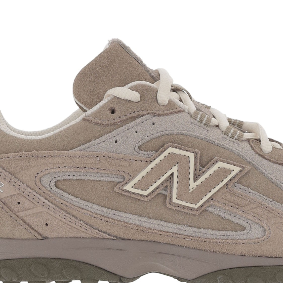 New Balance Taupe 204L Panel Suede Mesh Sneakers