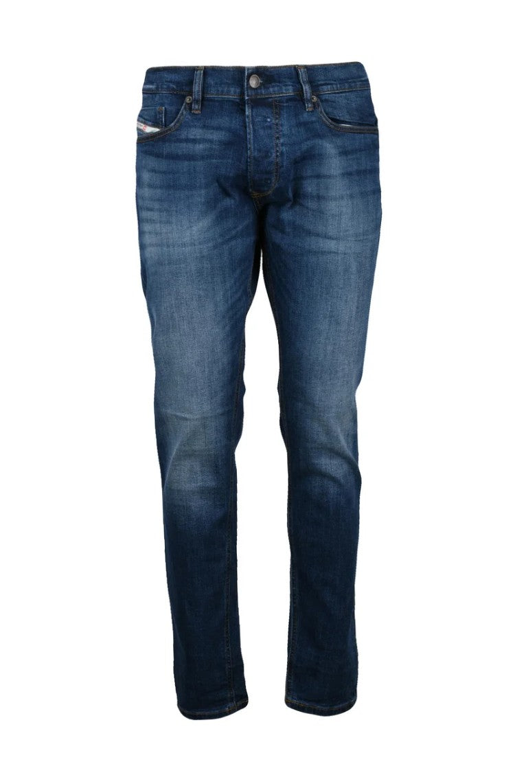 Diesel Blue Tepphar Skinny Cotton Elastane Jeans