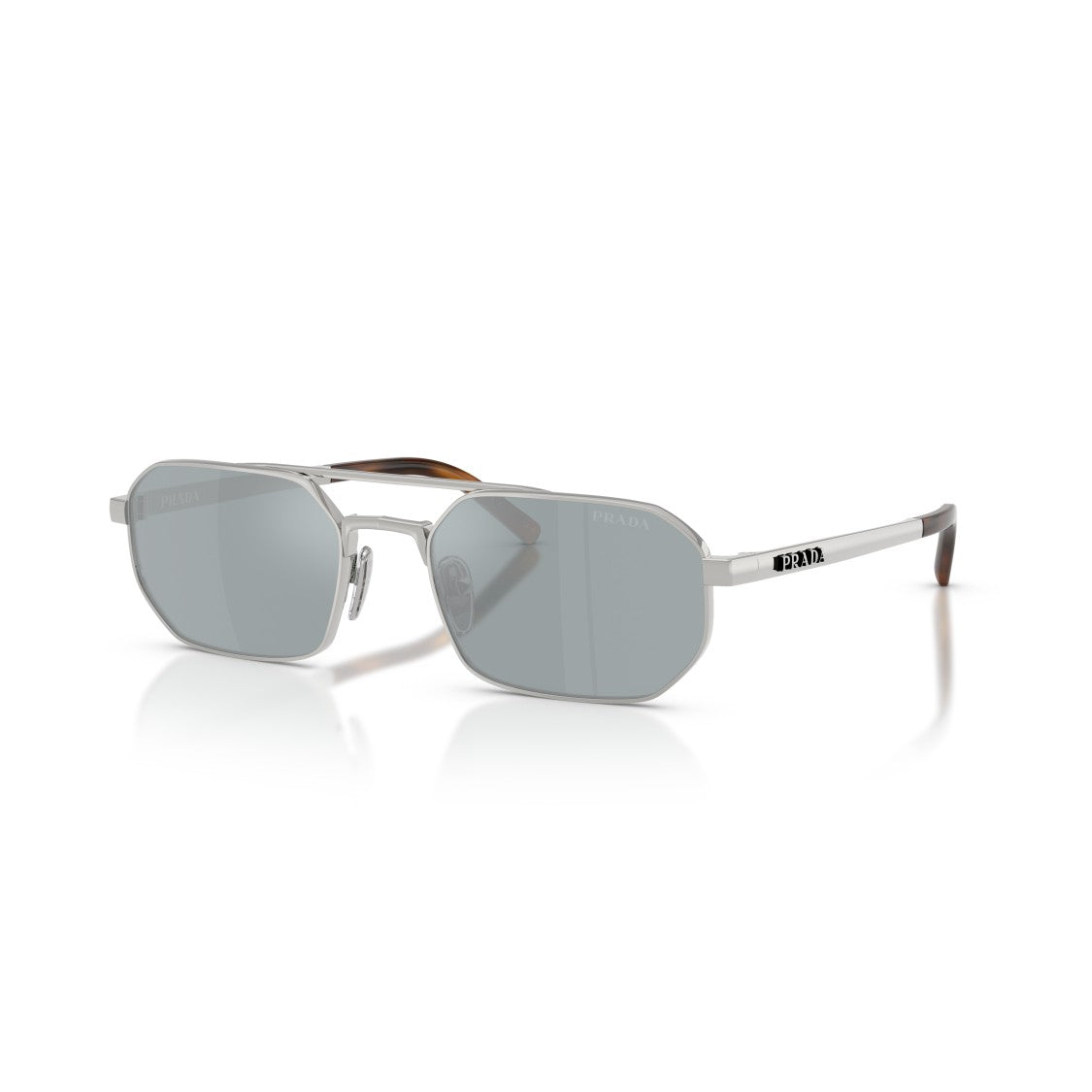 Prada 0Pr D53s Rectangular Metal Frame Sunglasses