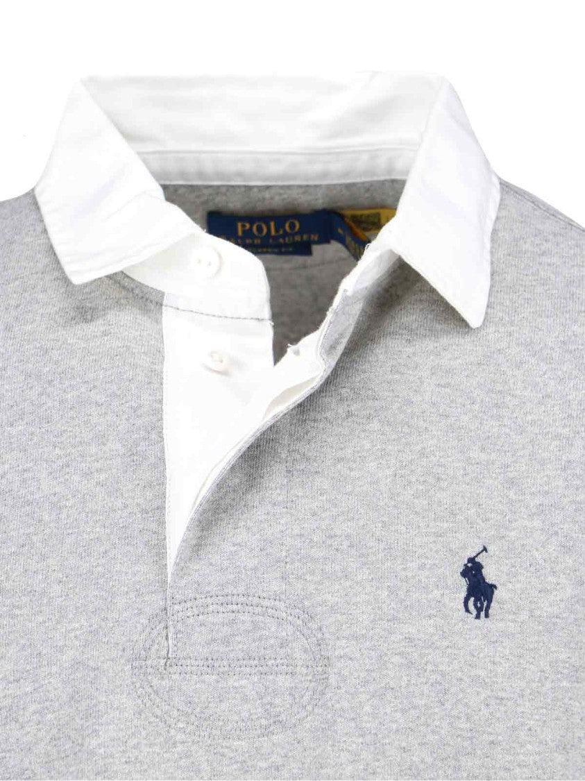 Polo Ralph Lauren Classic Grey T-Shirt With Round Neckline