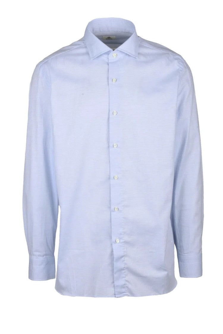Luigi Borrelli Napoli Cotton Shirt - Light Blue