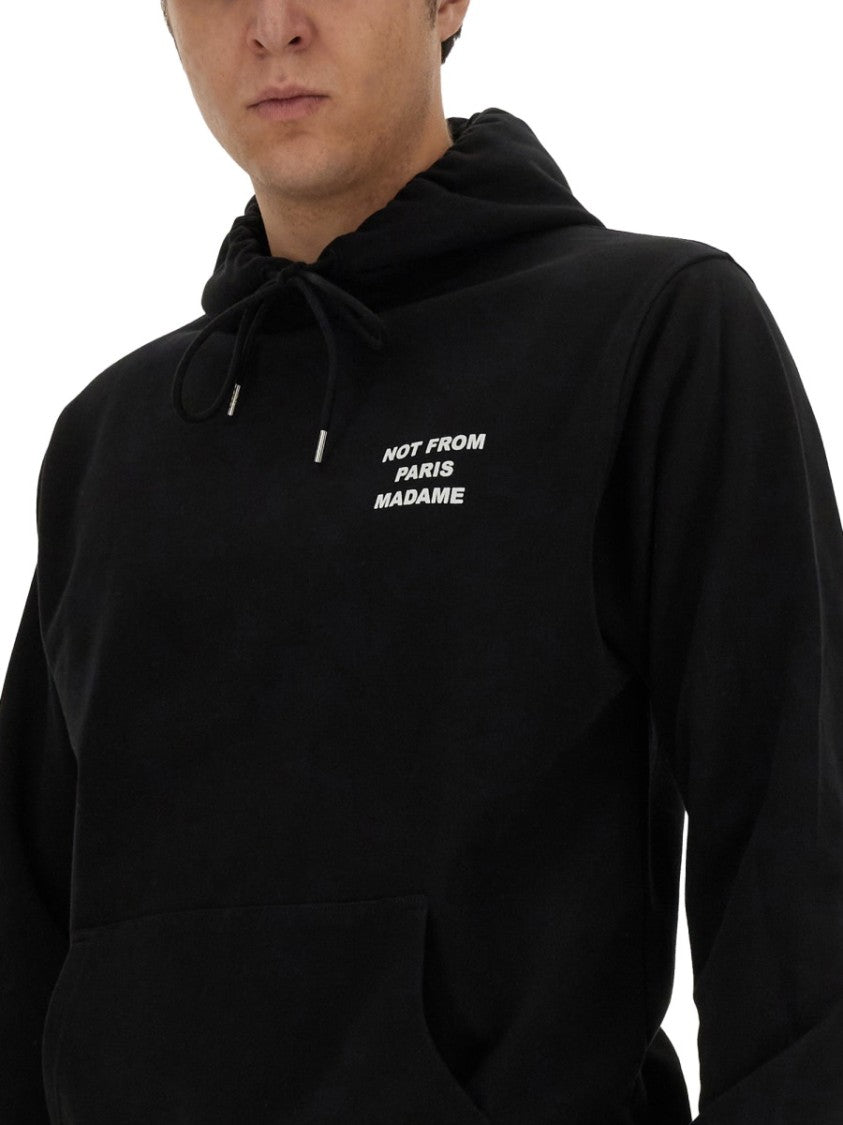 Drôle De Monsieur Slogan Not From Paris Hoodie