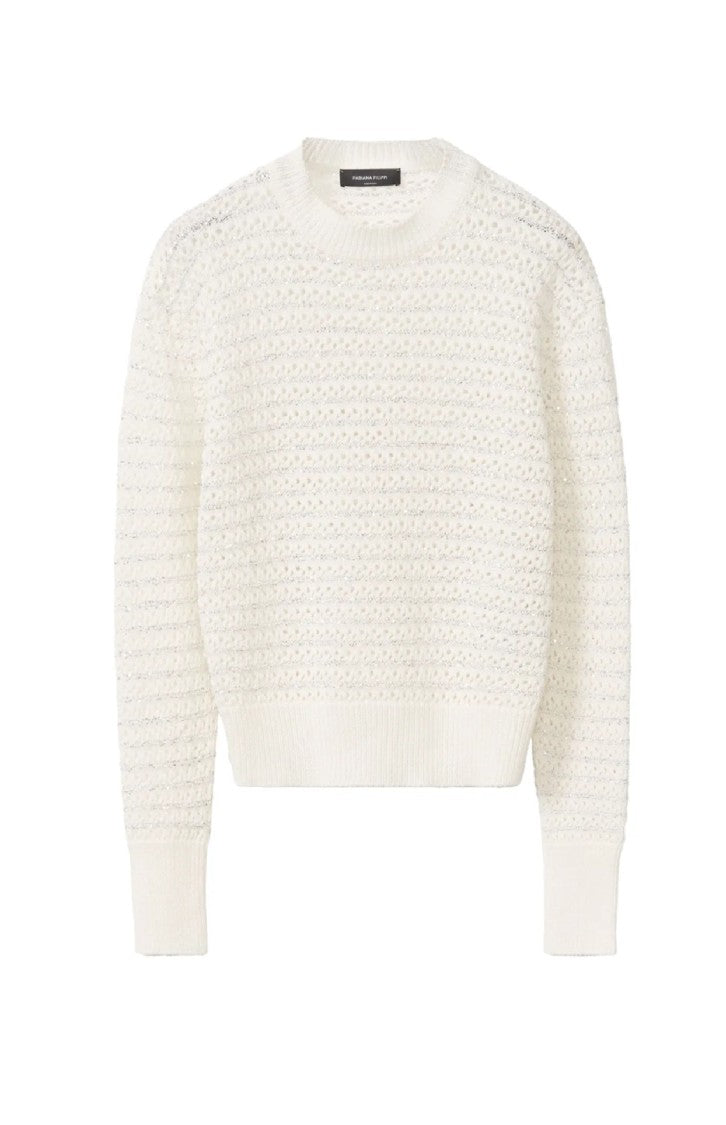 Fabiana Filippi Textured Open Weave Knit Sweater