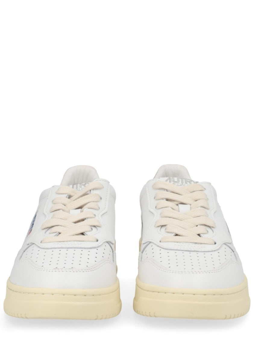 Autry Medalist Low Purple Leather Accent Sneakers
