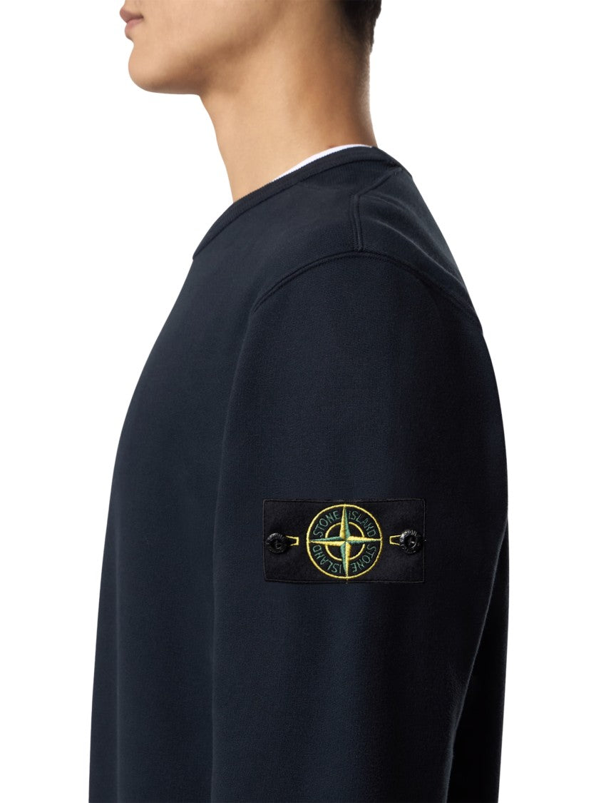 Stone Island Dark Blue Crewneck Sweater