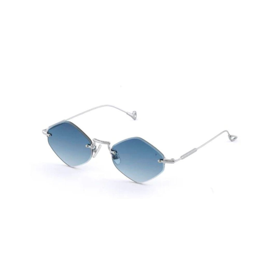 Eyepetizer Empire C.1-26 Geometric Lens Sunglasses With Silver Metal Frame