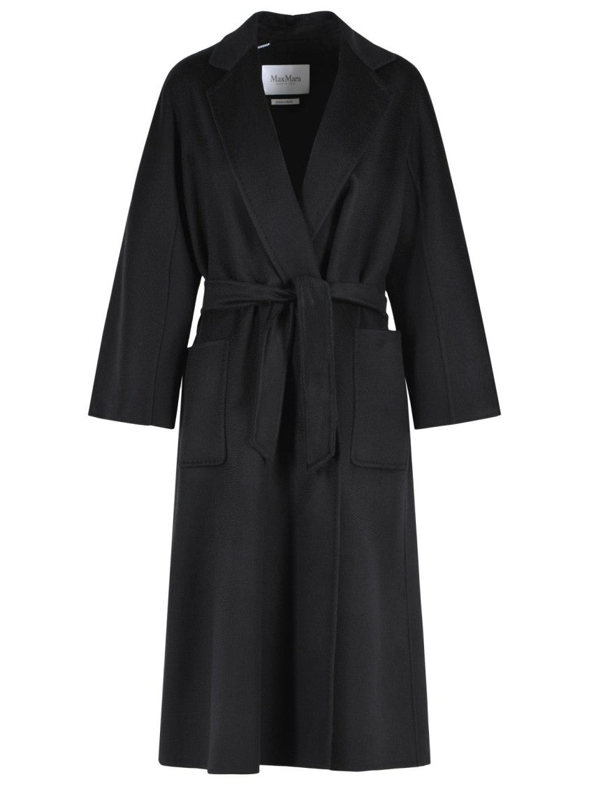 Max Mara 'Icon Ludmilla' Black Cashmere Coat