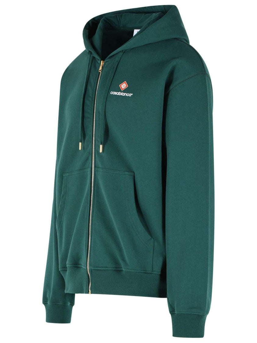 Casablanca Green Cotton Sweatshirt