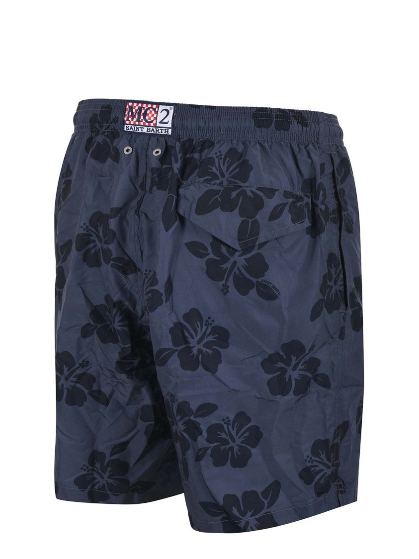 Mc2 Saint Barth Blue Lighting Swim Shorts