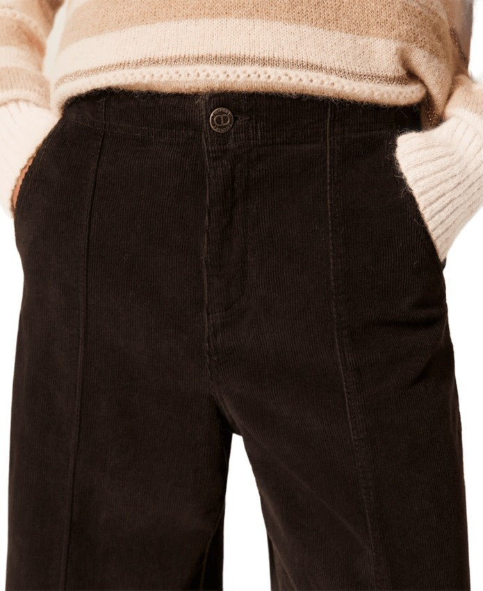 Twin-Set Pants In Black Chocolate