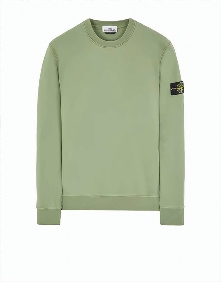 Stone Island Minimalist Long-Sleeve Sweatshirt With Distinctive Patch Logo