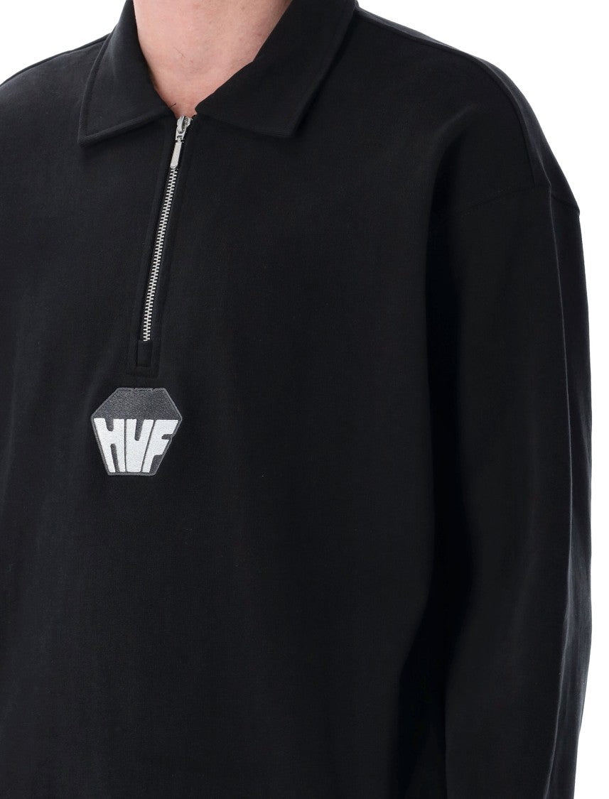 Huf Big Block ¼ Zip French Terry