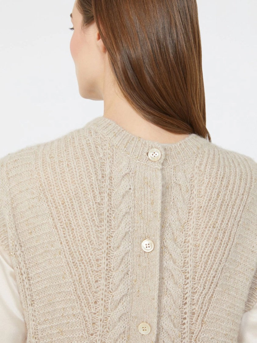 Max Mara Taffy Knitted Vest With Cable Knit Design