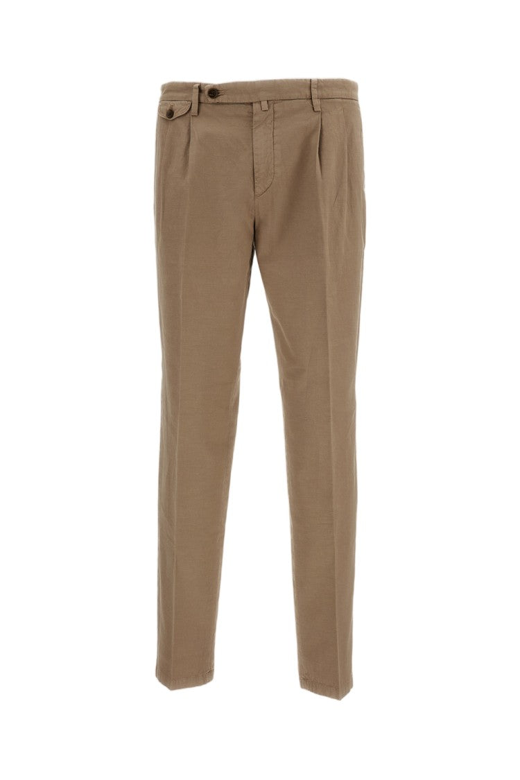 Briglia 1949 Beige Slim Distressed Trousers