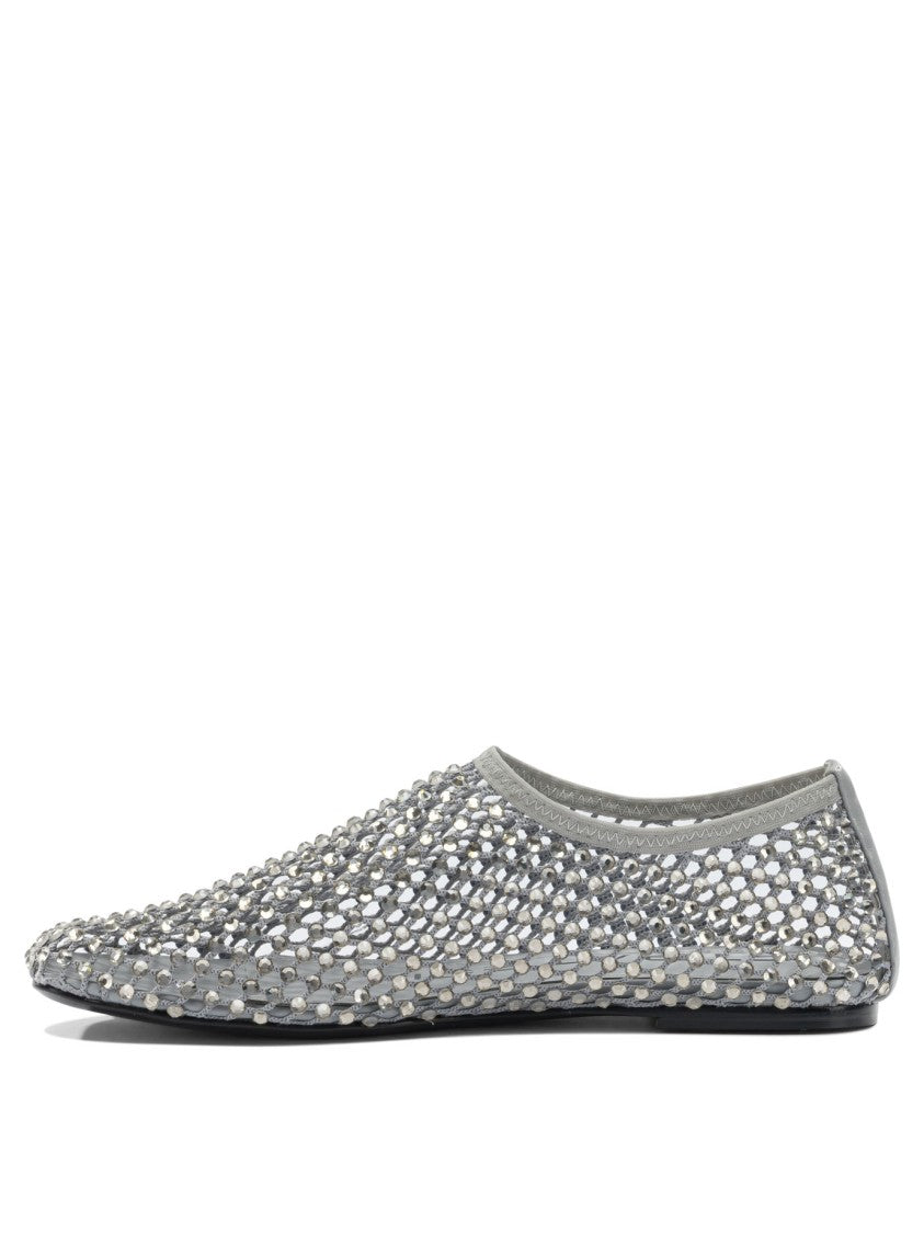 Strategia Breathable Grey Ballerinas With Reflective Embellishments
