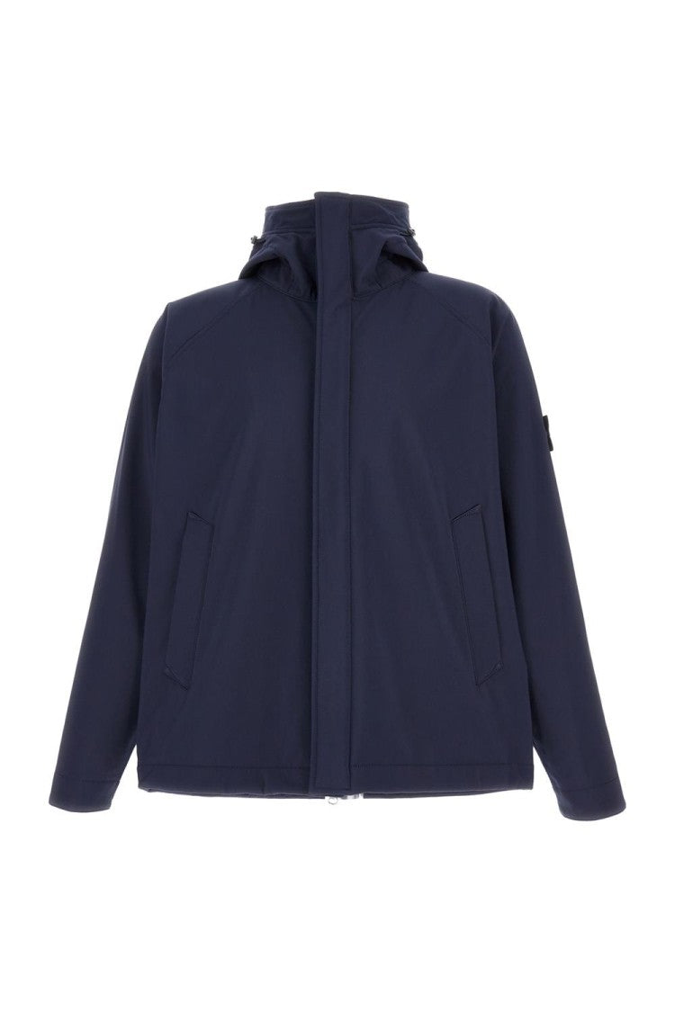 Stone Island Recycled Polyester Waterproof Jacket With Hood