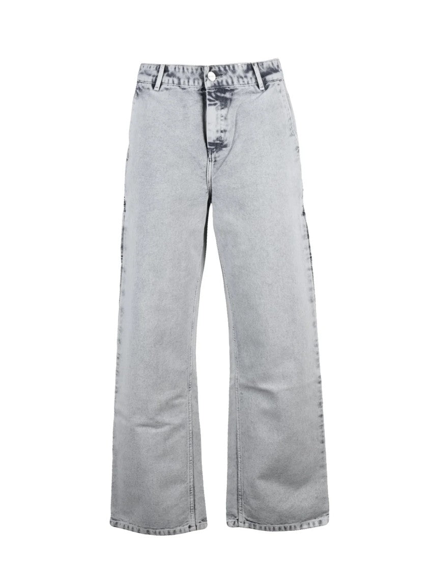 Carhartt Wip Wide-Leg Cargo Pants In Recycled Denim With Functional Pockets