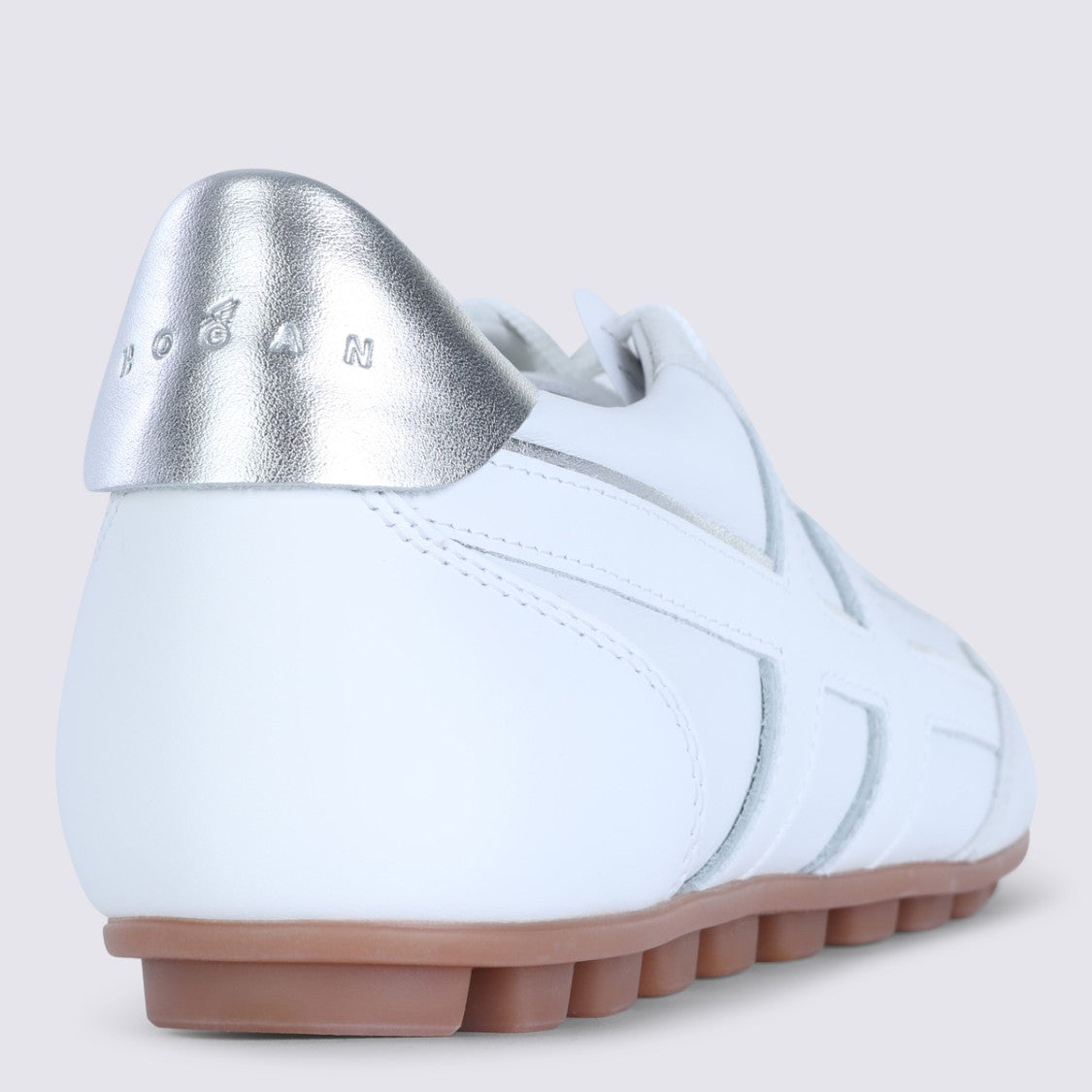 Hogan White Round Toe Sneakers