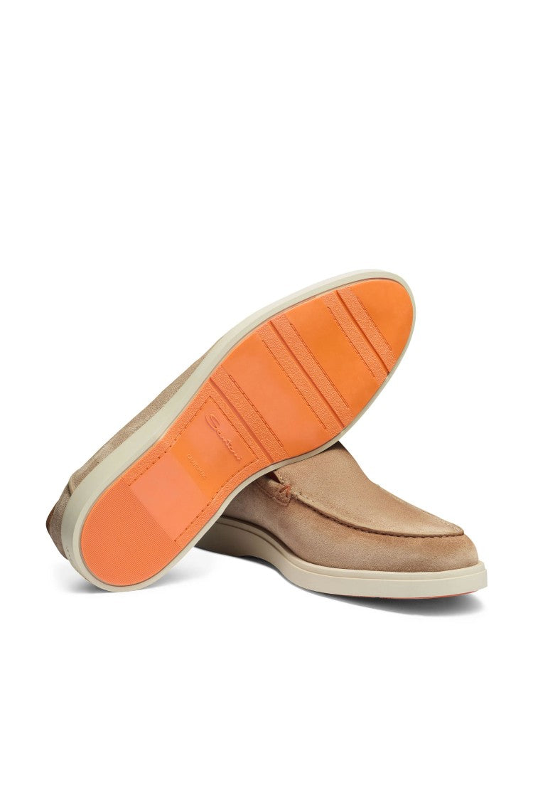 Santoni Suede Slip-On Shoes