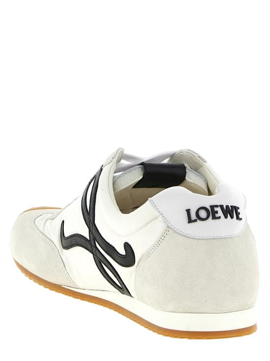 Loewe Calf Leather And Nylon Sneakers