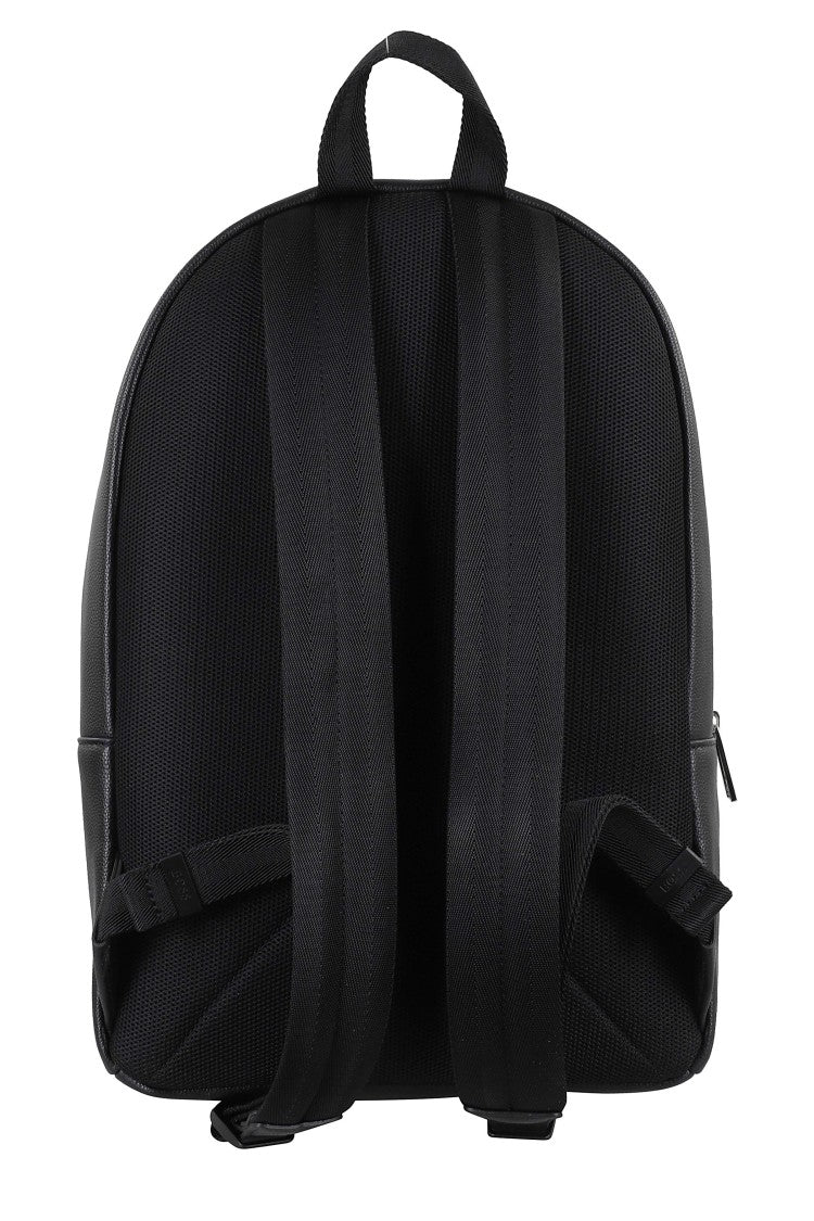 Boss Black Ray Double-Zipper Leather Backpack