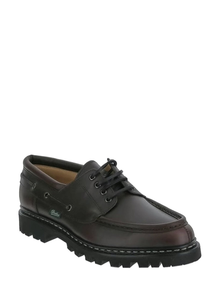 Paraboot Moc Toe Lace-Up Dress Shoes