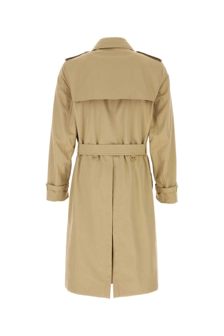 Burberry Beige Cotton Heritage Kensington Trench Coat