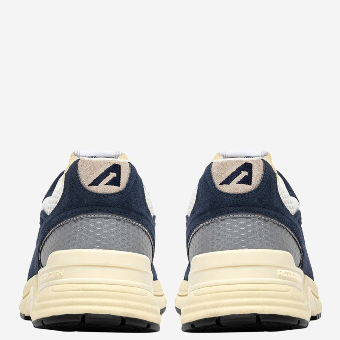 Autry Navy Blue Leather And Mesh Sneakers
