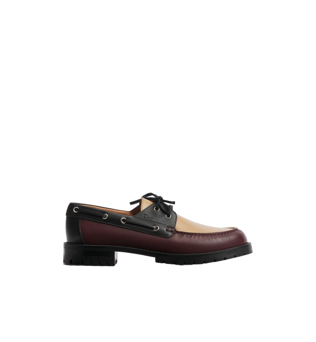 Christian Dior Tri-Color Rugged Sole Polished Lace-Up Shoes