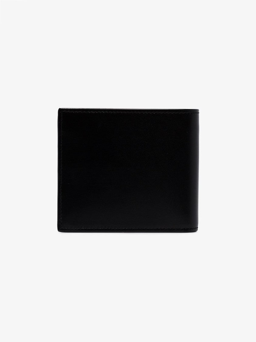 Saint Laurent East/West Monogram Wallet In Black Leather