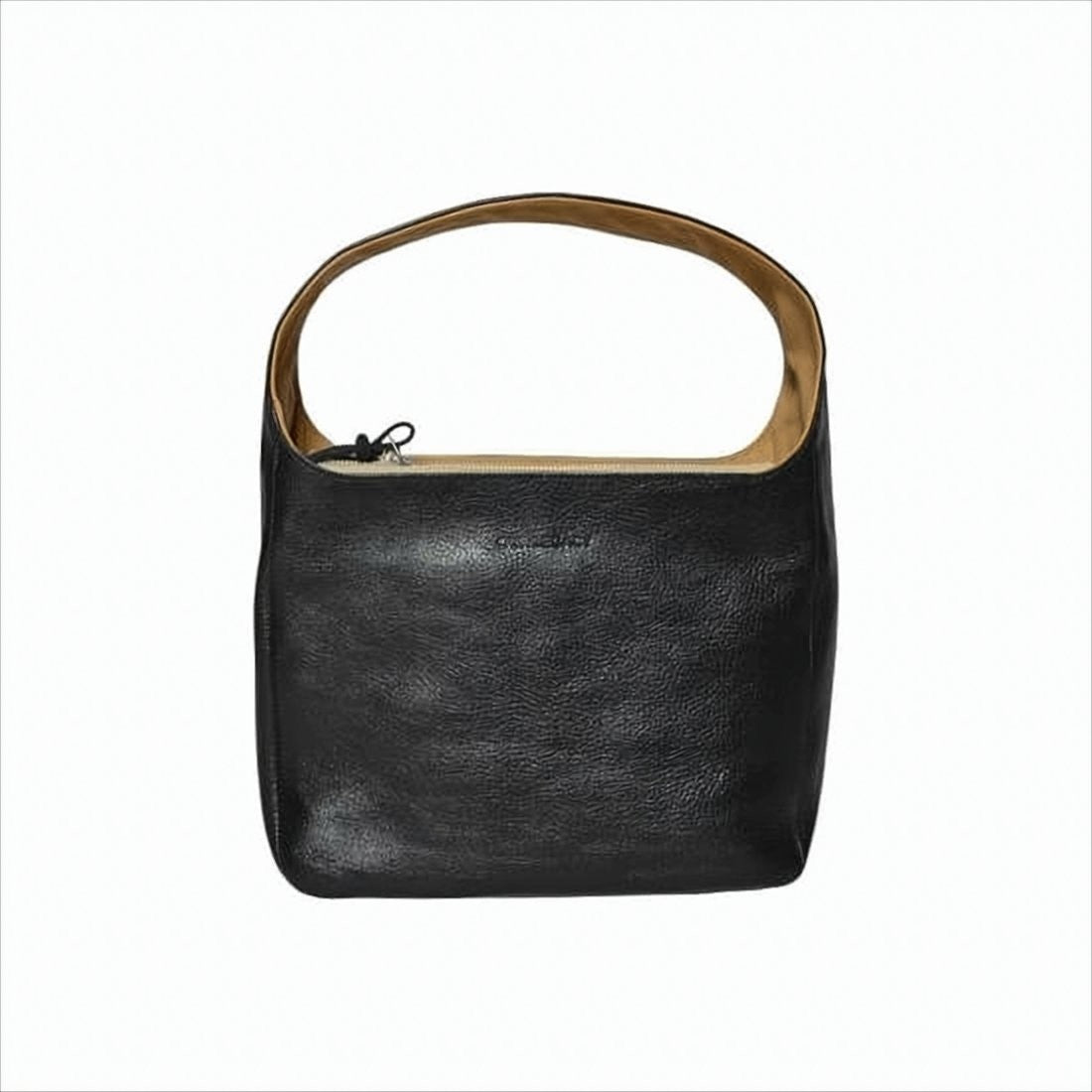Our Legacy Structured Black Cow Leather Tote Bag