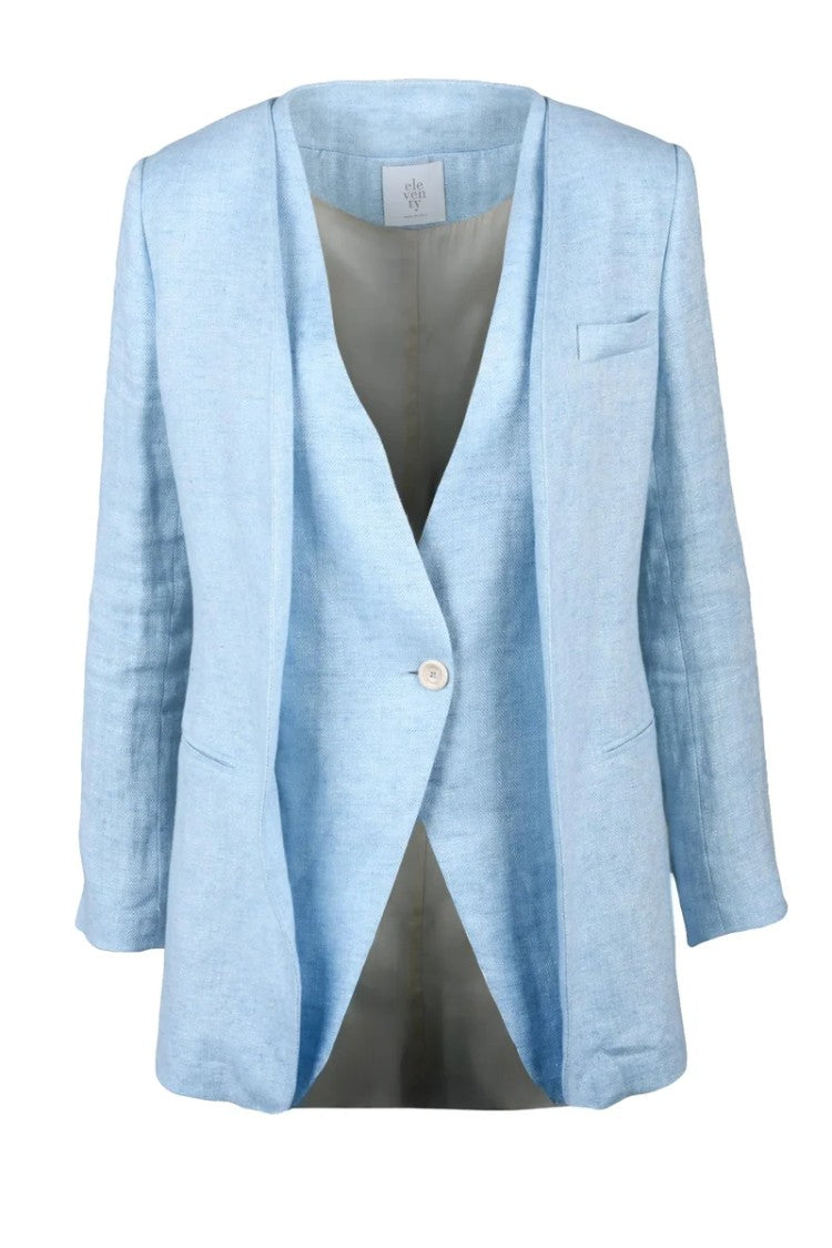 Eleventy Rounded Blue Jacket