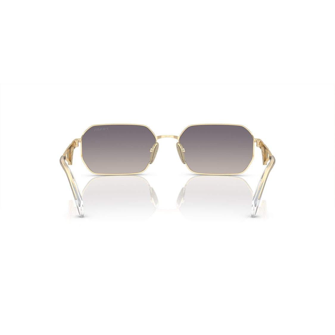 Prada 0Pr A51s Geometric Octagonal Metal Sunglasses