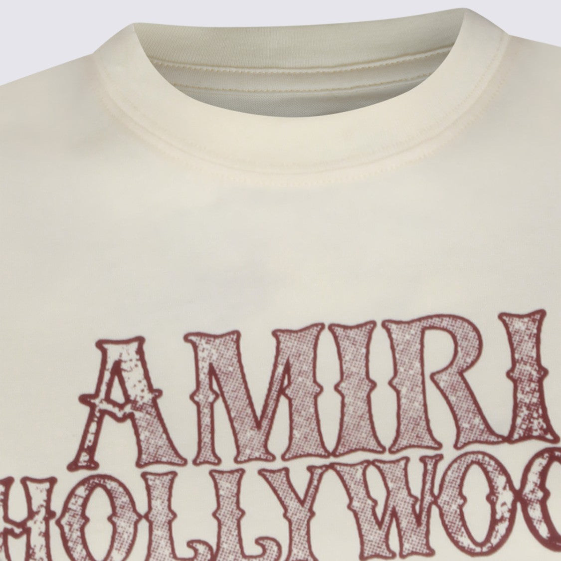 Amiri Ivory Cotton T-Shirt