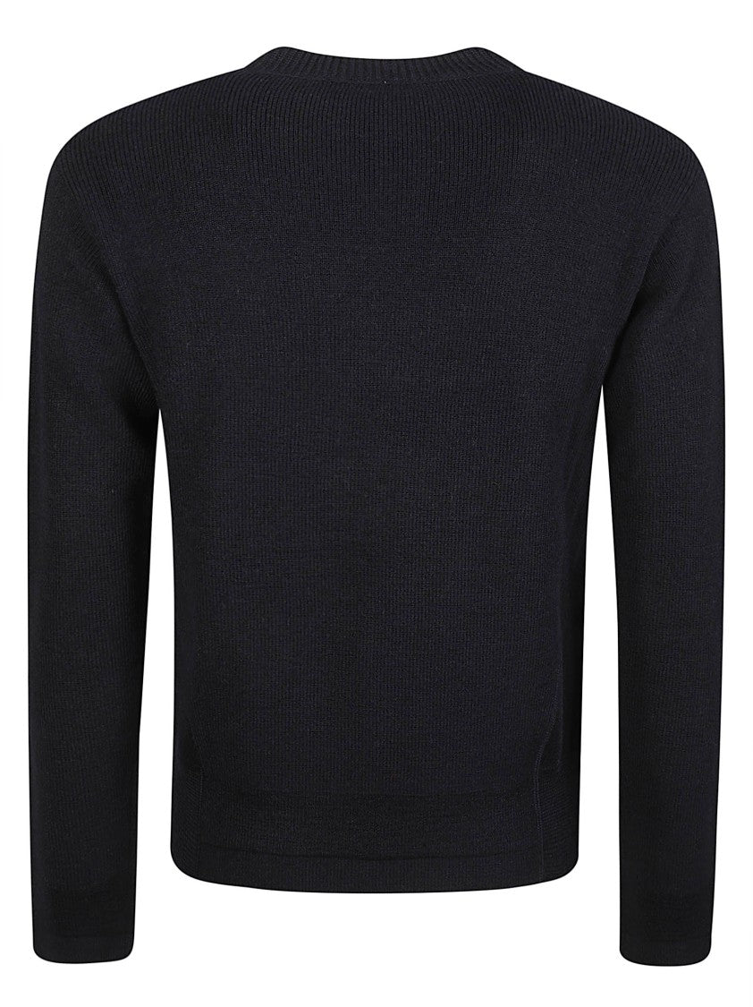 Moncler Grenoble Minimalist Black Virgin Wool Sweater