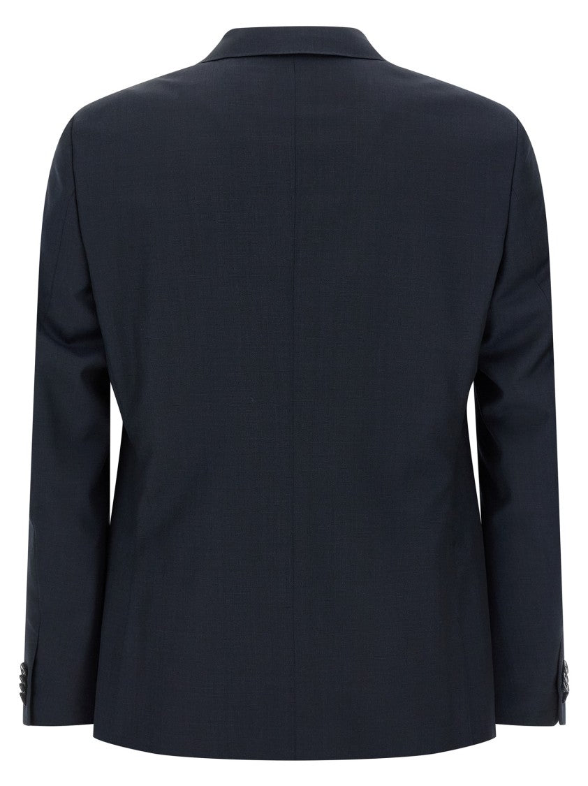 Zegna Single-Breasted Wool Dress With Tailored Trousers