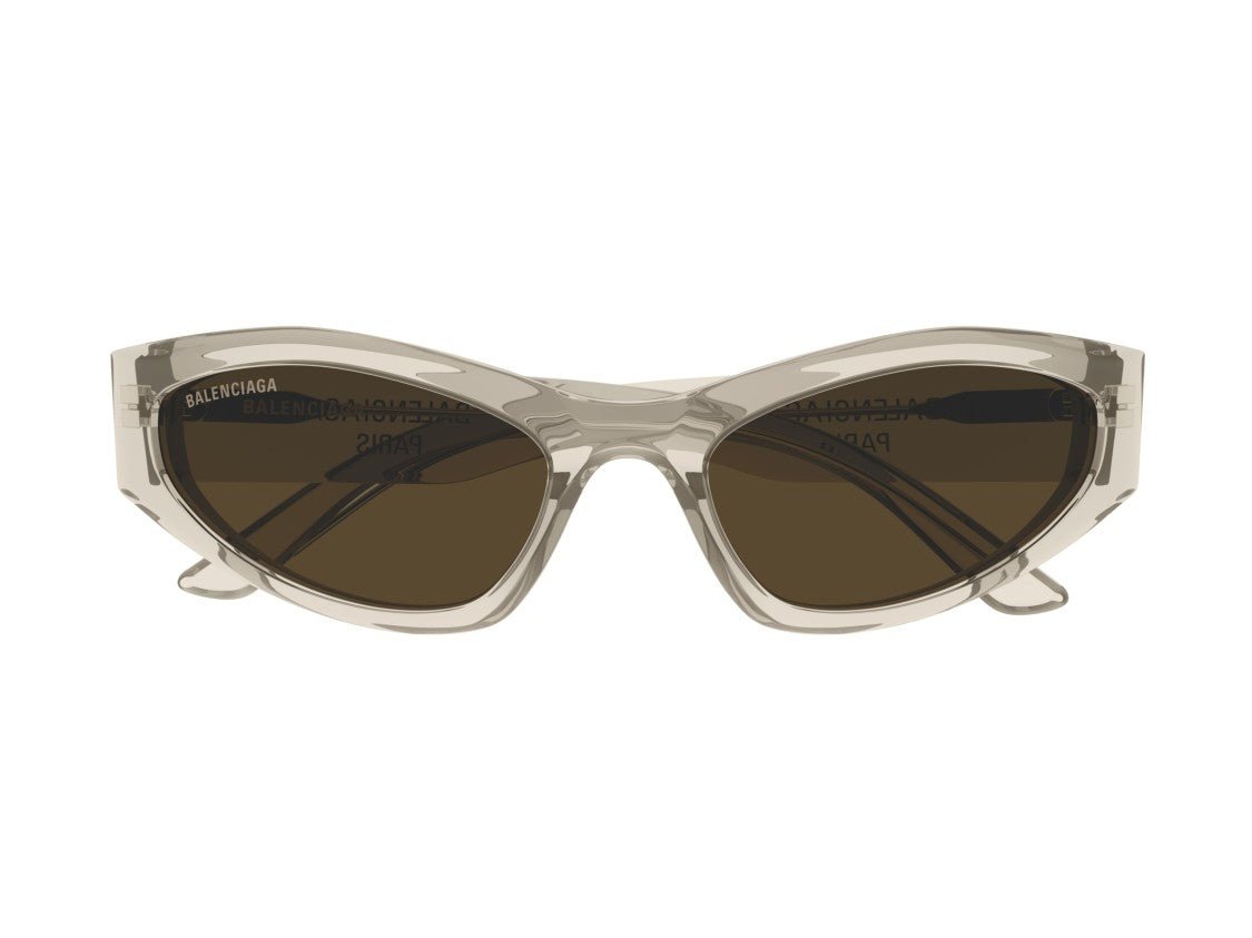 Balenciaga Bb0387s Translucent Acetate Bold Cat-Eye Sunglasses