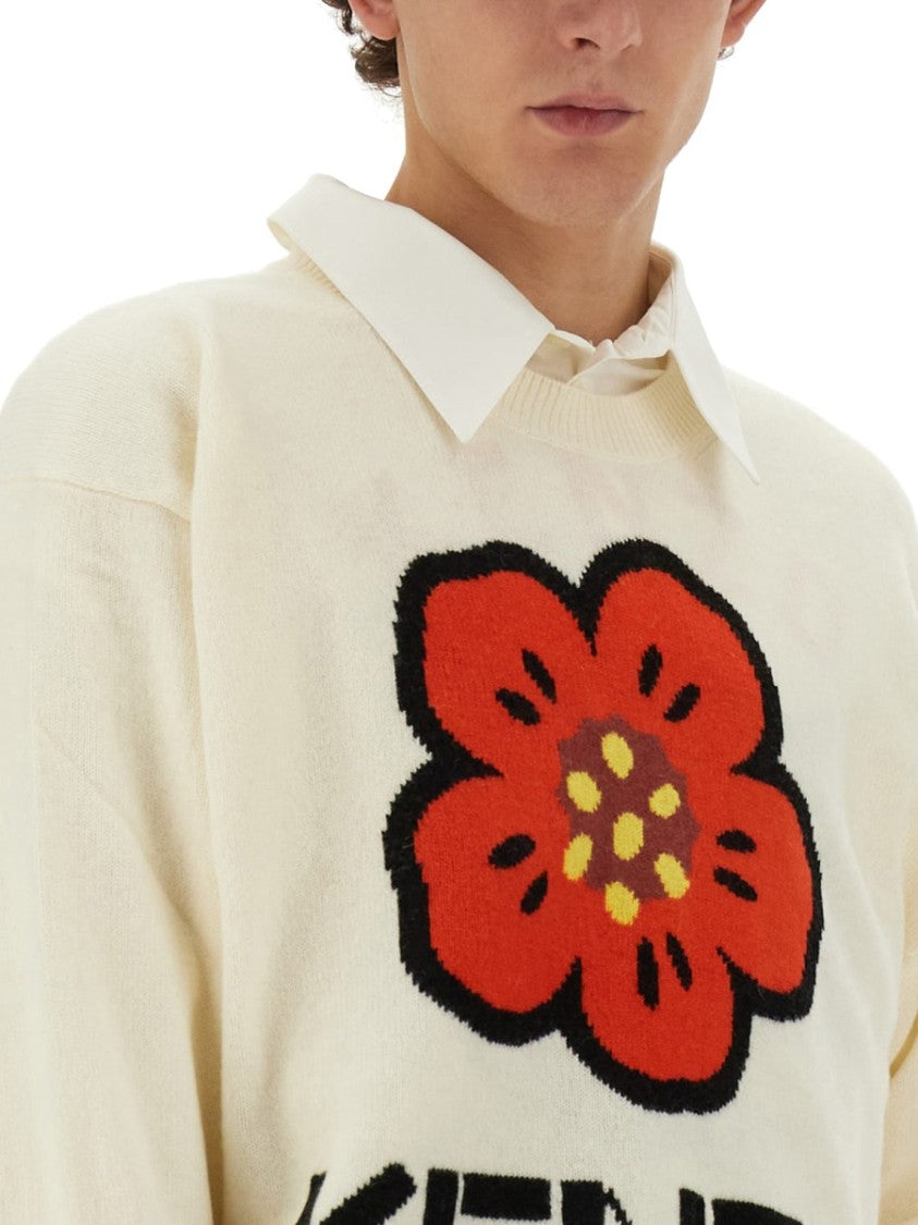 Kenzo Jersey With Embroidery Boke Flower