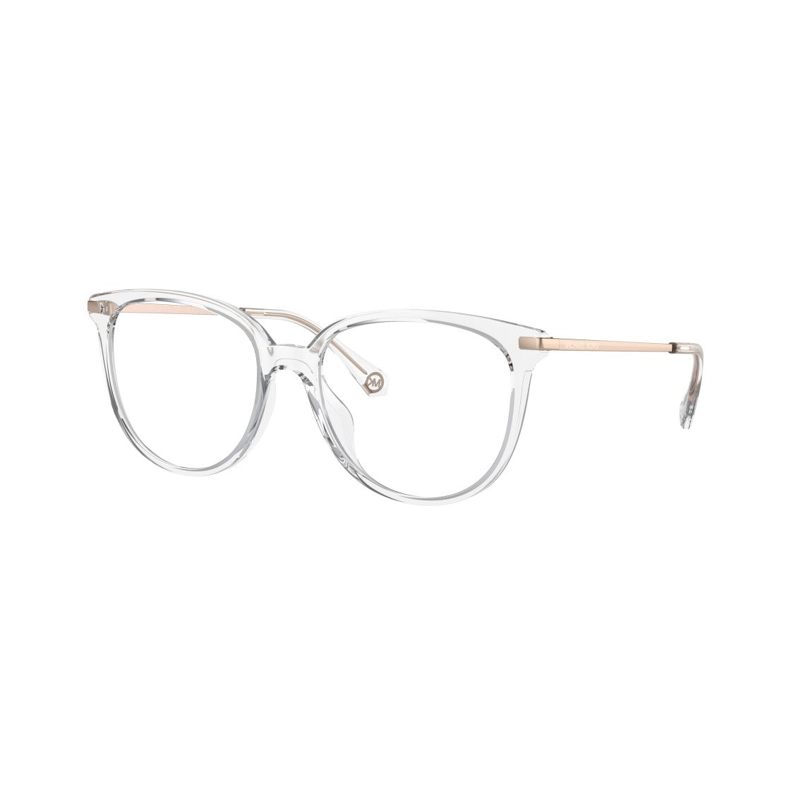 Michael Kors 0Mk4106u Transparent Acetate Sunglasses With Metallic Accents