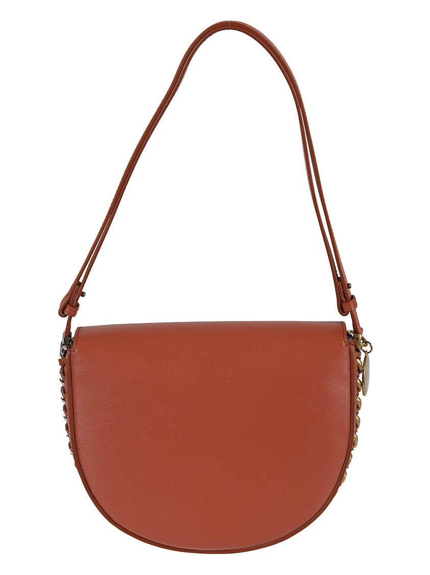 Stella Mccartney Smooth Semi-Circular Bag With Structured Flap